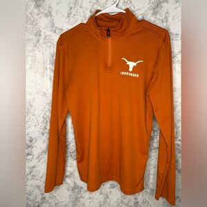 Longhorns Kids Orange Quarter-Zip Shirt